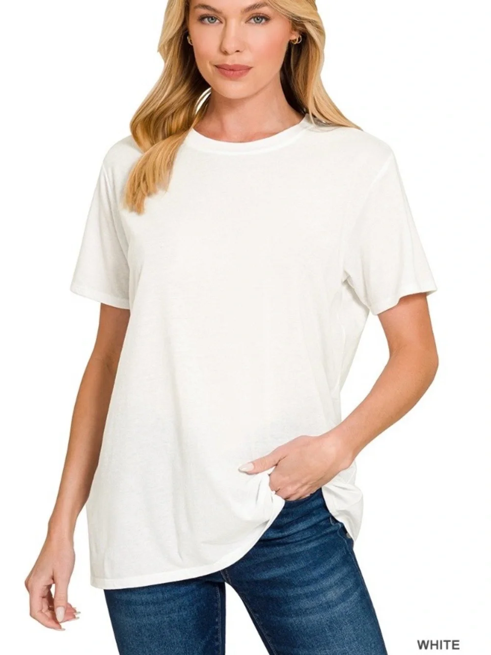 Bundle. Women’s washed ribbed tank & French Terry Pant w/boyfriend cotton T - Picture 5 of 5